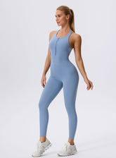 CoreSync™ Sleeveless Jumpsuit - Light Blue - VECTOR SPORTSWEAR